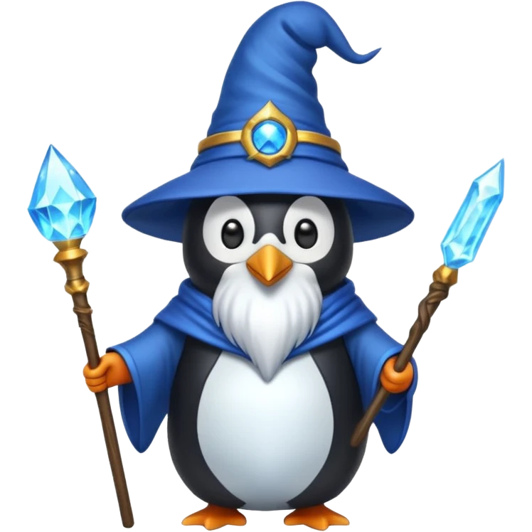 Penguin Wizard emoji