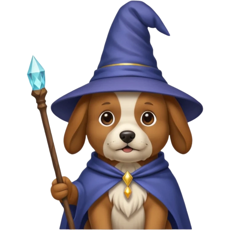 Dog wizard emoji