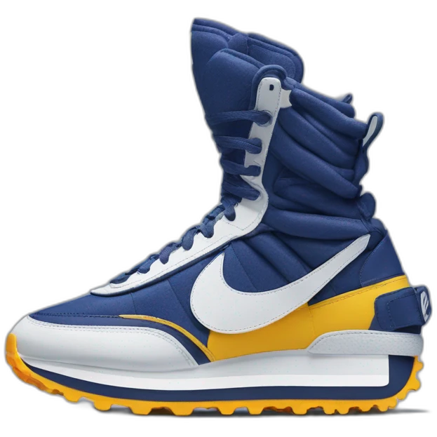 Nike sacai LDwaffle blue void emoji