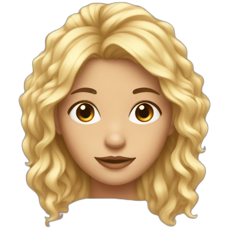 Fille avec cheveux de toute les couleur emoji