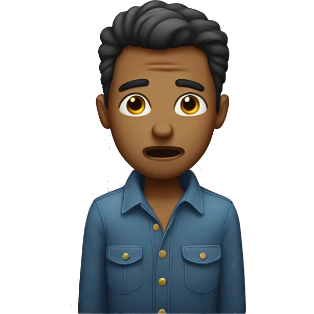 Crying gay man emoji