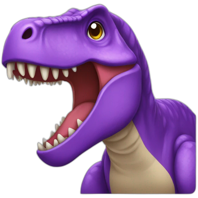 Tyrannosaurus purple emoji