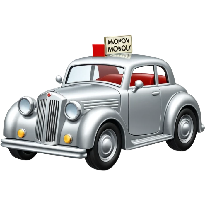 metal monopoly car emoji