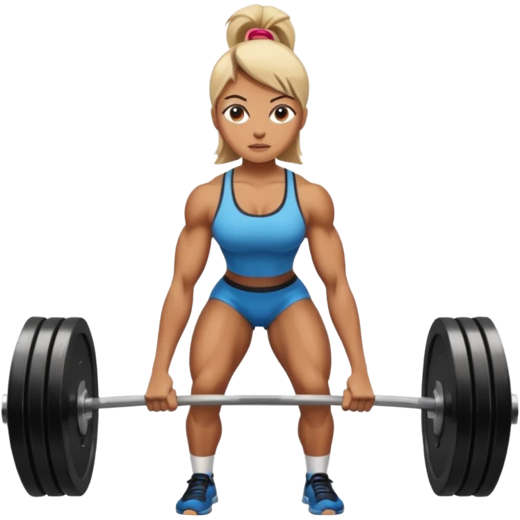 Deadlift woman emoji