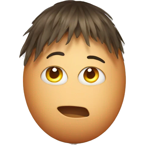 egg with hair emoji