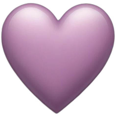 Mauve heart emoji