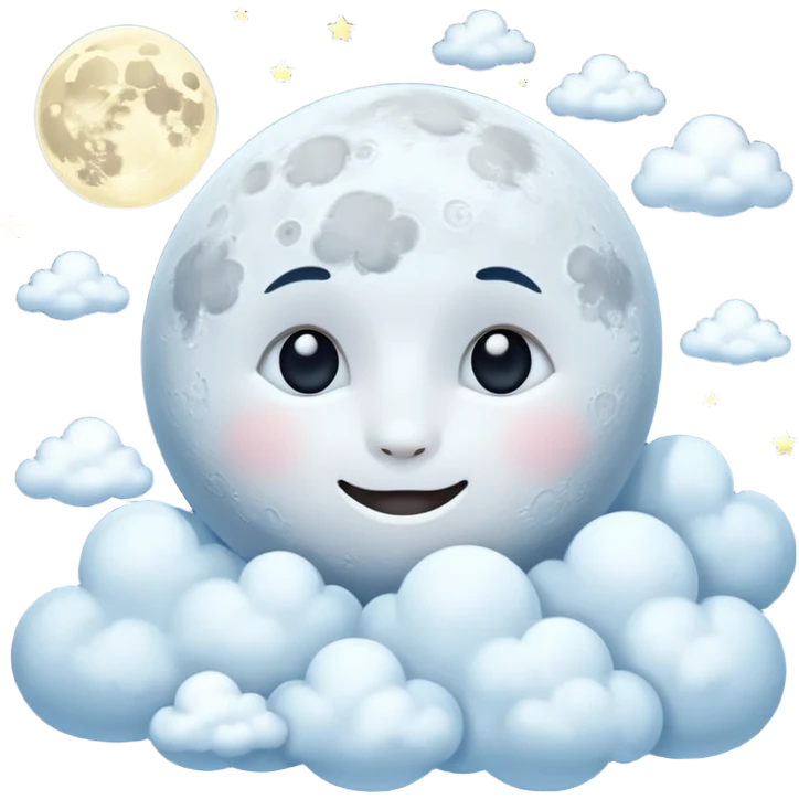 moon with clouds emoji