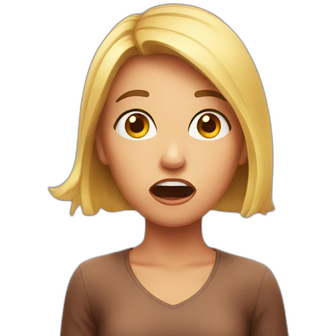 girl shocked emoji