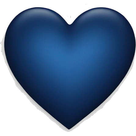 Dark blue heart  emoji