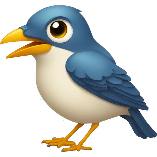 bird with letter in mouth emoji