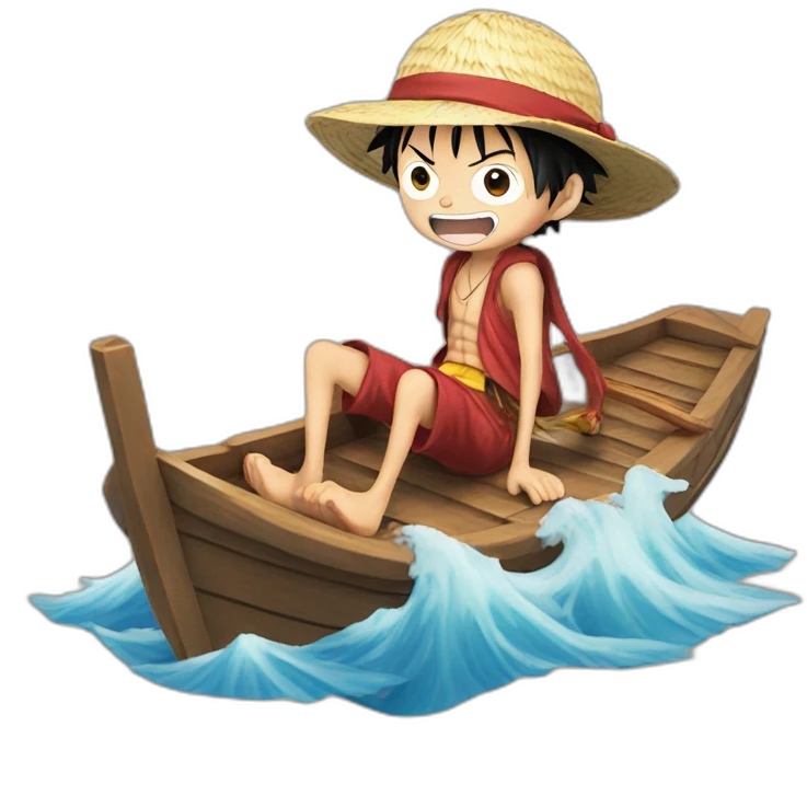 luffy on boat emoji
