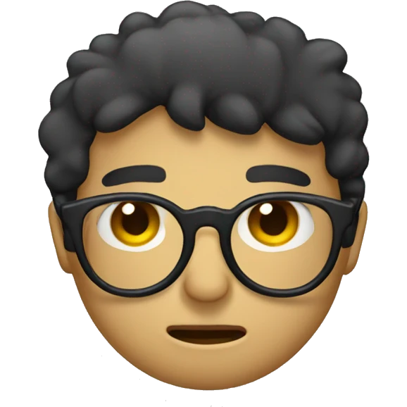 Feeling sad with spects emoji