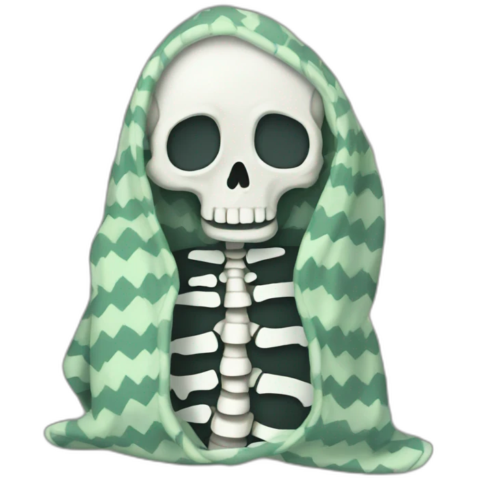 blanket-skeleton-dinausor emoji