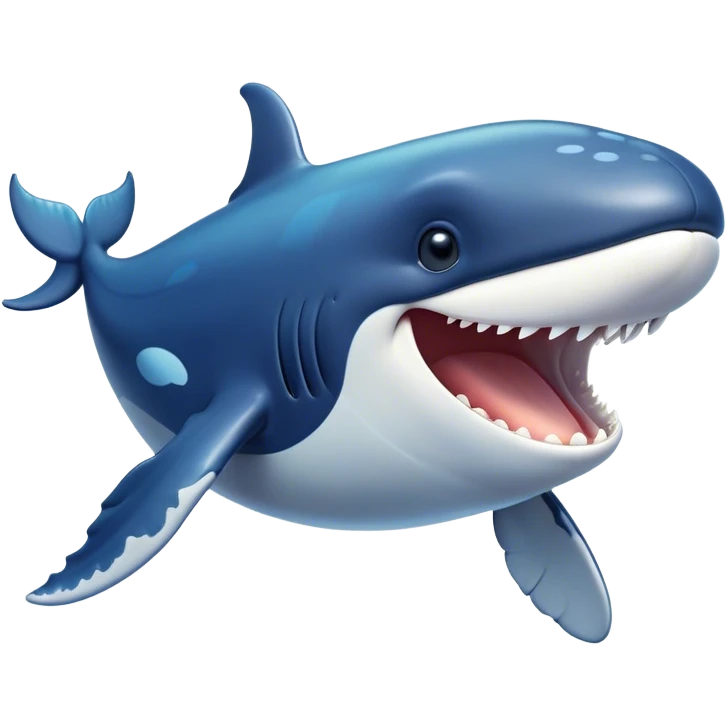 Cinematic Comical Humpback Whale Portrait Emoji, Head tilted dramatically with an exaggeratedly shocked expression, featuring a massive yet graceful body with wide, comically expressive eyes full of playful disbelief and animated pectoral fins, Simplified yet hilariously expressive features, highly detailed, glowing with a slightly sassy oceanic glow, high shine, dramatic yet playful, stylized with an air of cheeky marine mischief, soft glowing outline, capturing the essence of a meme-worthy humpback whale that looks ready to make waves with its hilariously dramatic antics! emoji