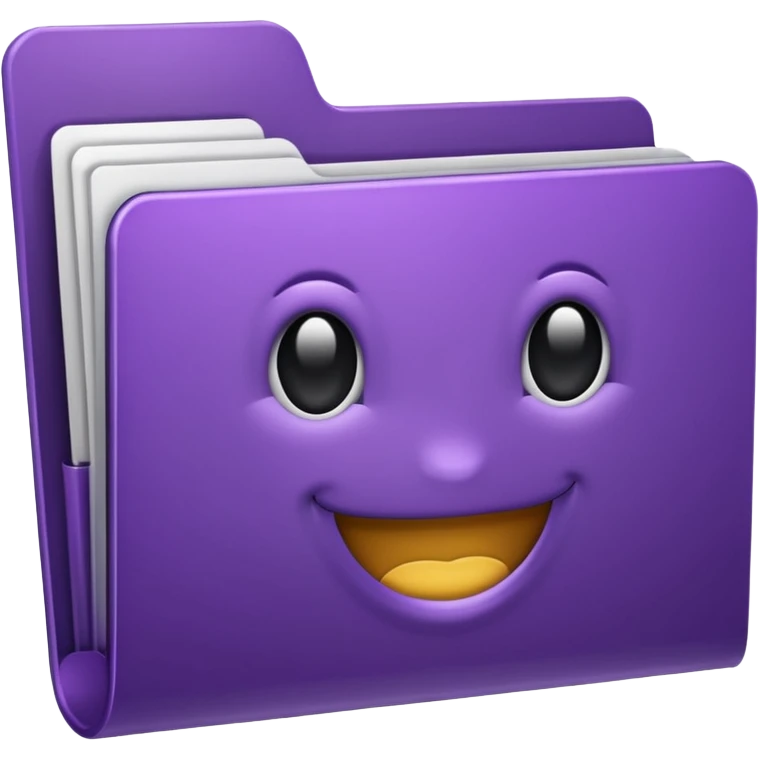 dark purple favorite folder emoji
