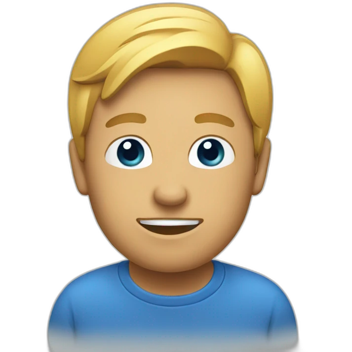 blue favicon emoji