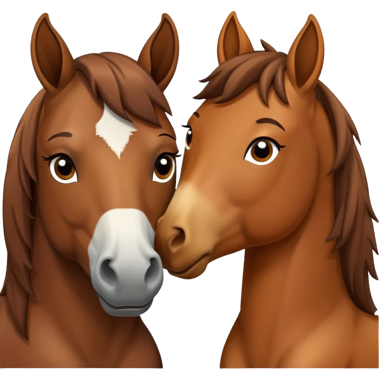 horse kissing emoji