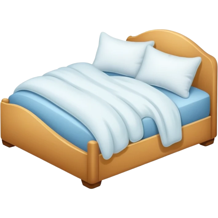 bed with a pillow and stars, calm and inviting emoji