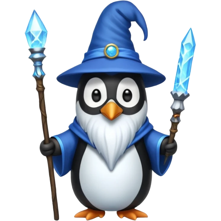 Penguin Wizard emoji