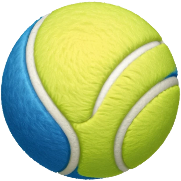 full blue tennis ball emoji