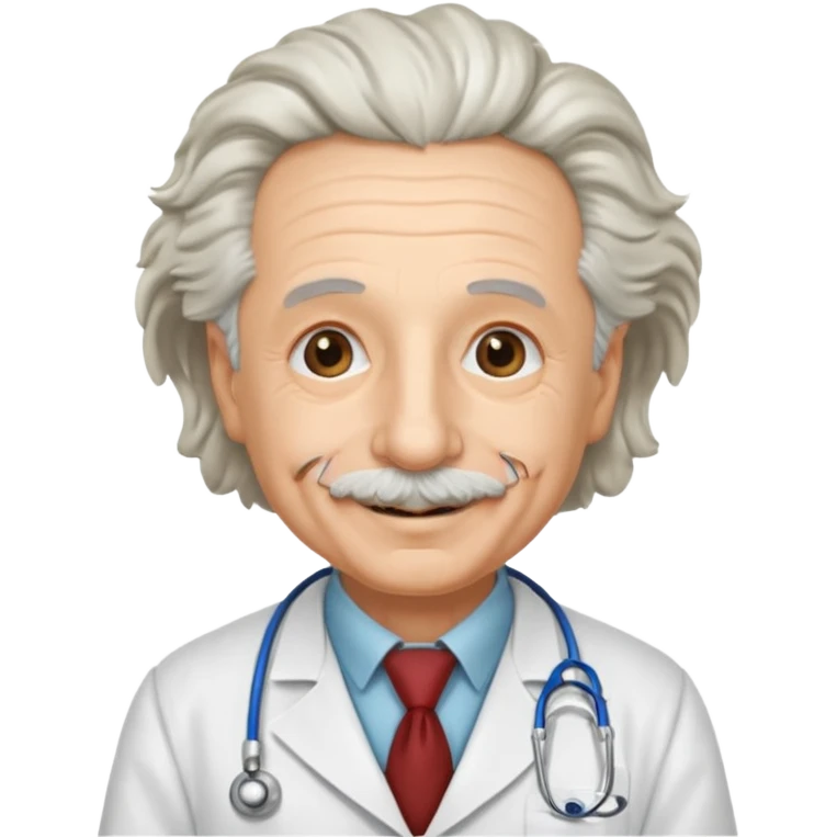 albert einstein in doctor dress  emoji