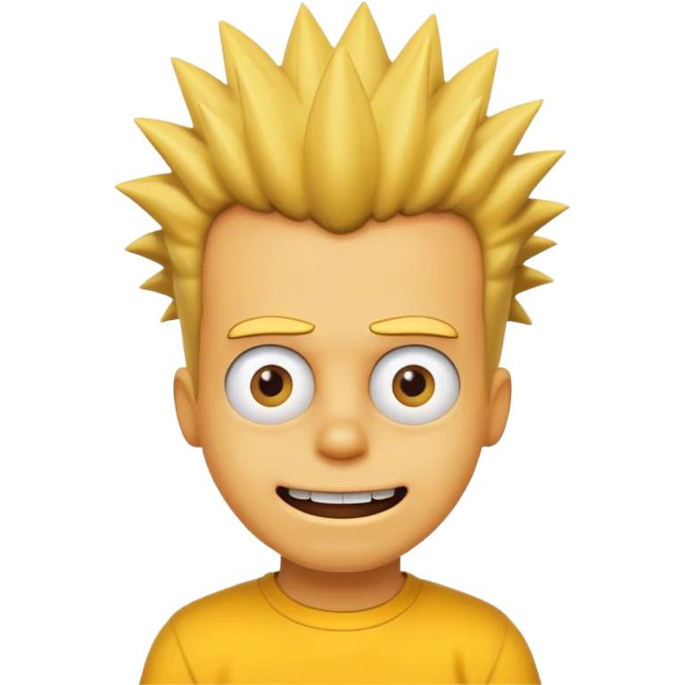 bart Simpson with yello shirt emoji