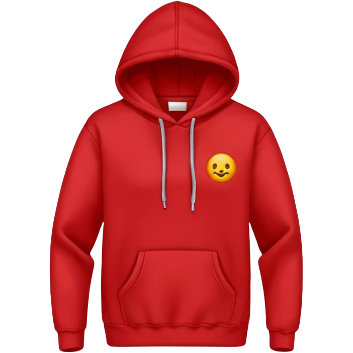 hoodie red simple emoji