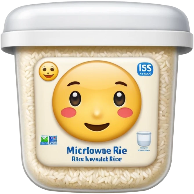 a package of microwaveable rice emoji