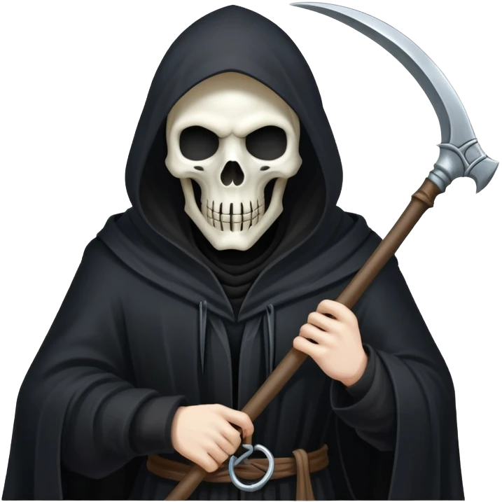 grim reaper with scythe emoji