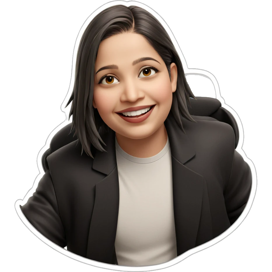 smiling boy in stylish outfit emoji