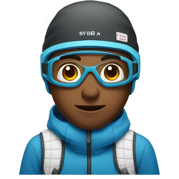 skiier that's wearing all p emoji