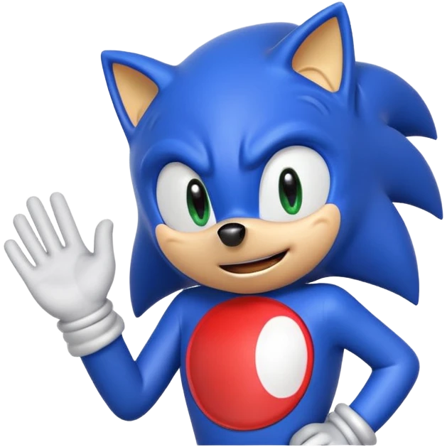 Sonic che dice ok con la mano  emoji