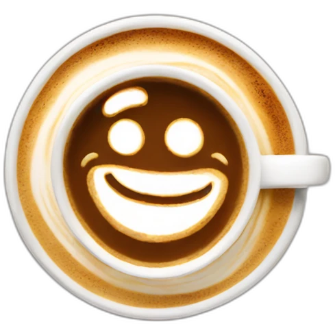 latte art emoji