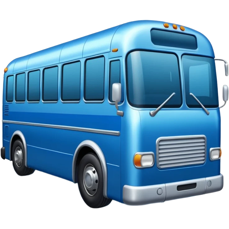 autobus para equipo azul  emoji