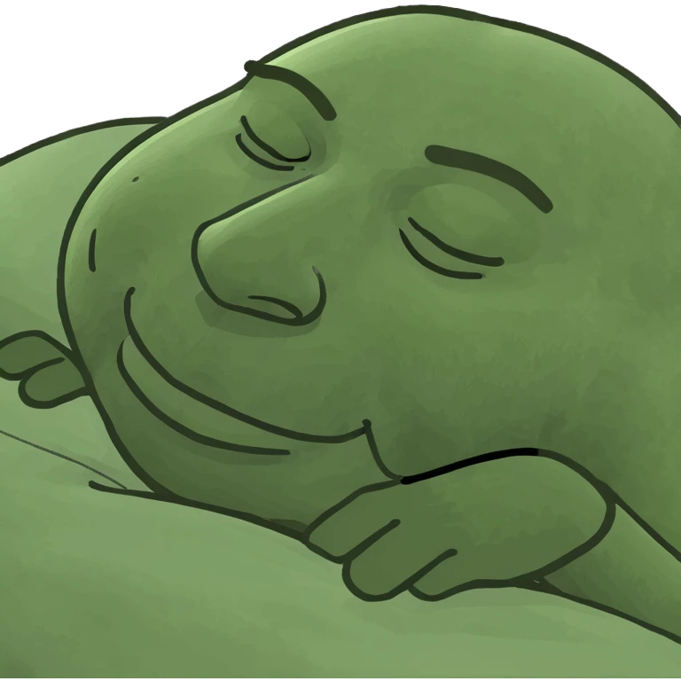 Black man sleeping emoji