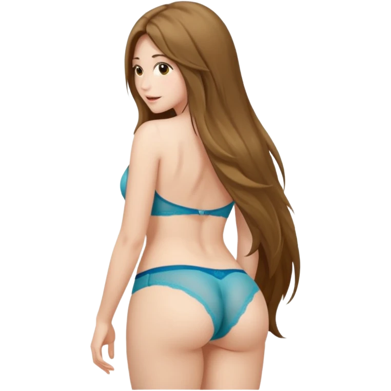 Sexy girl showing her ass emoji