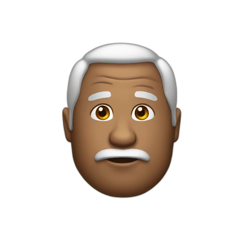 Balled 55 years old man emoji