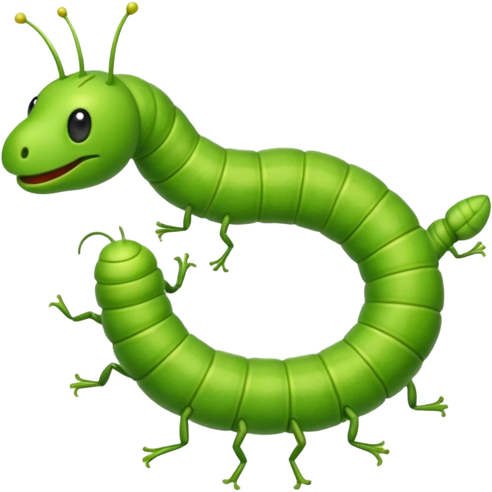 Inchworm emoji