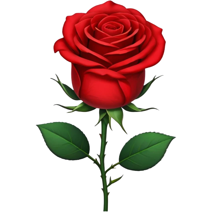 Single red rose with a black ribbon tied to it emoji
