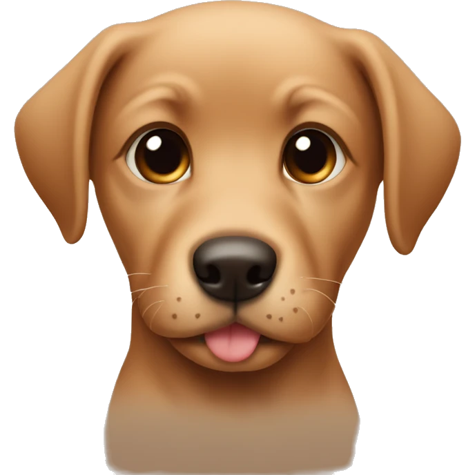 tan puppy brown nose emoji