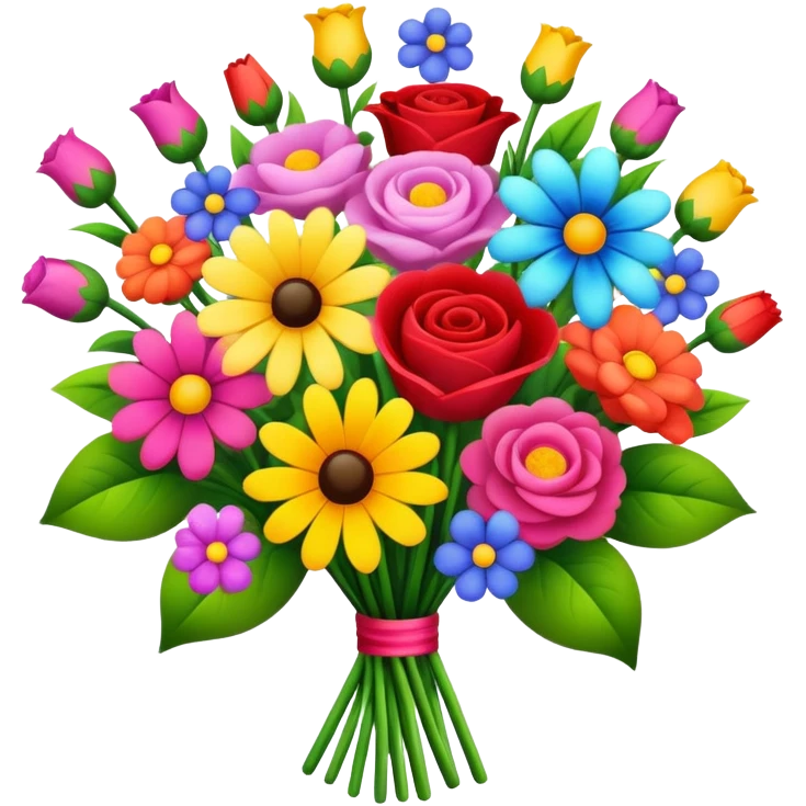 Flower boqout  + Flower boqout  + Flower boqout  emoji