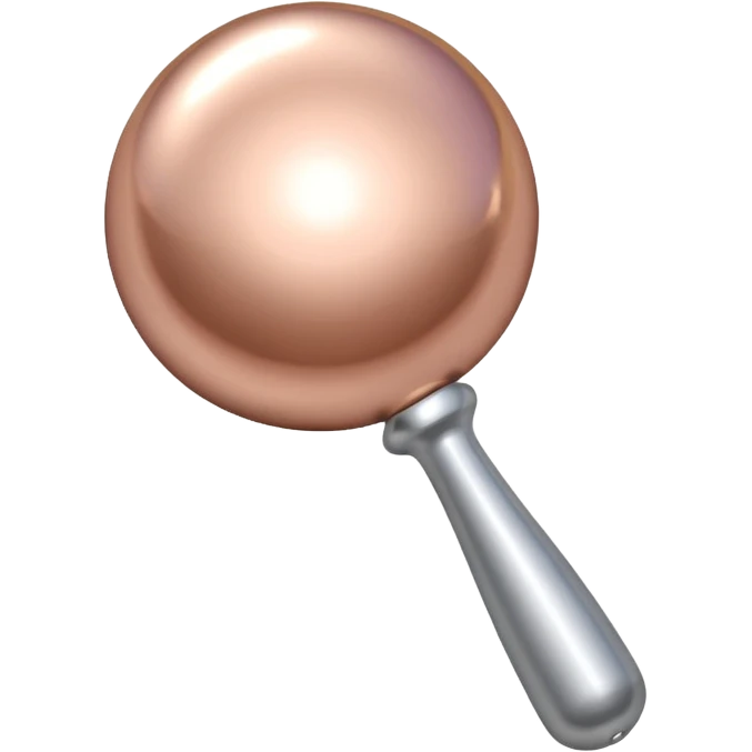 Rosegold baby rattle emoji