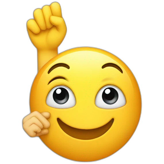 shy smiling emoji with fingers pointing in emoji