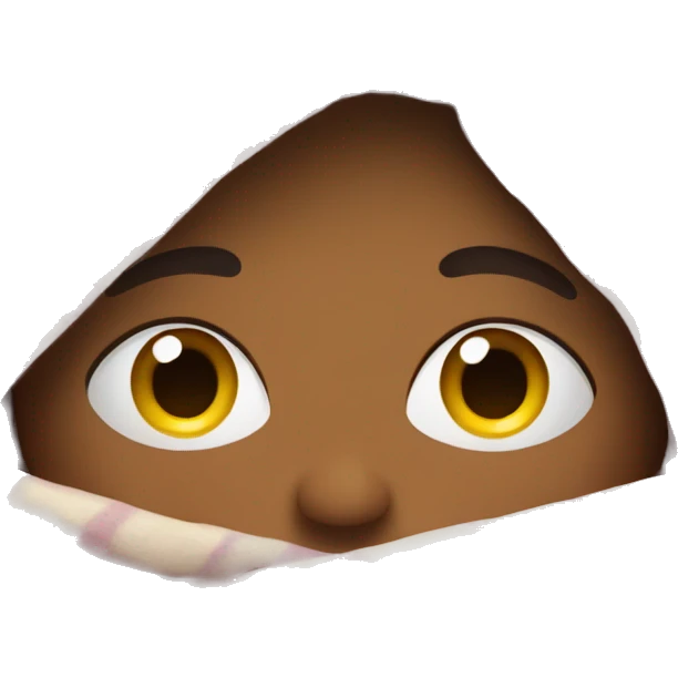 face covered with blanket emoji