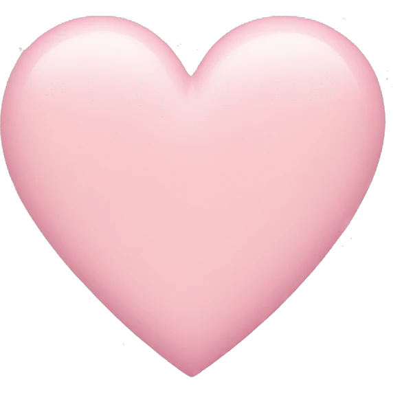 pastel pink heart emoji