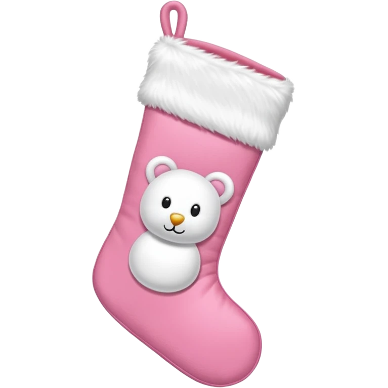 Pink Christmas emoji