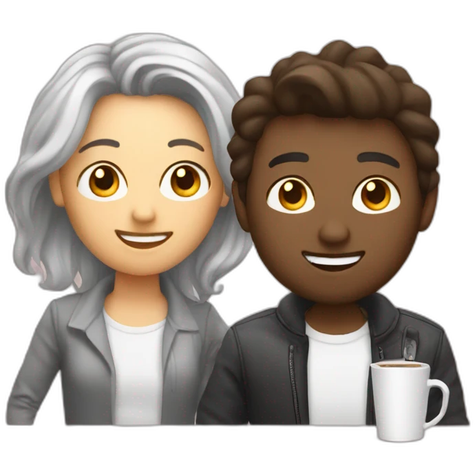 Meetup with someone over cafe emoji