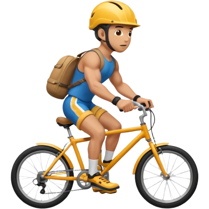 Penis riding a bike emoji