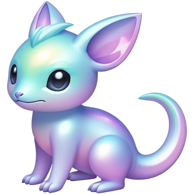  Iridescent pale pastel fakemon-creature  emoji