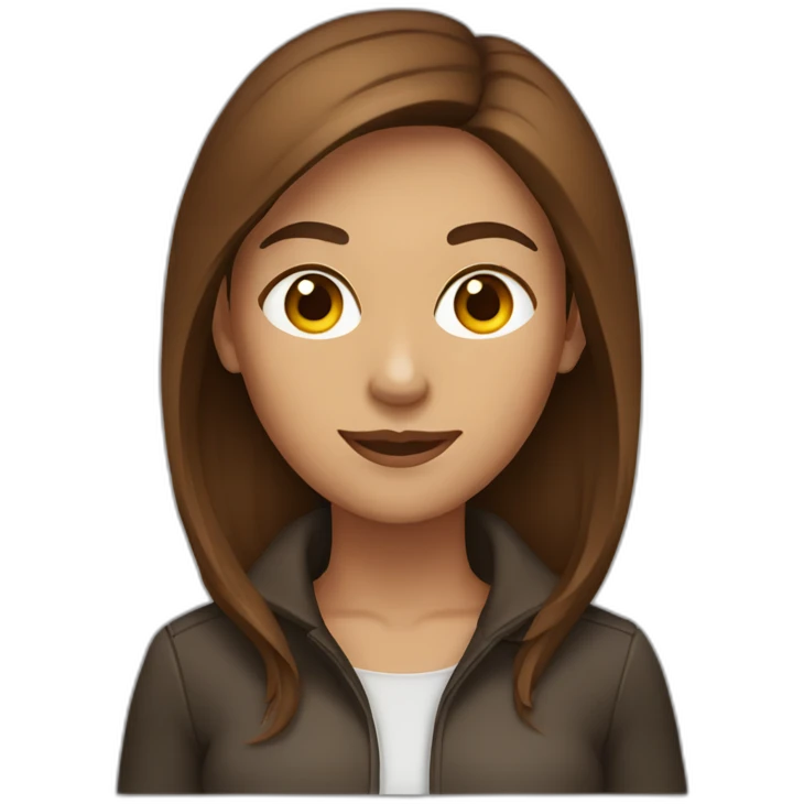 brown hair woman with viszla emoji